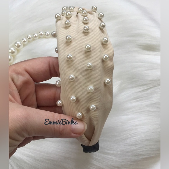New Set of 2 Pearl Accented Headbands ~ Hair Accessories - Picture 10 of 15